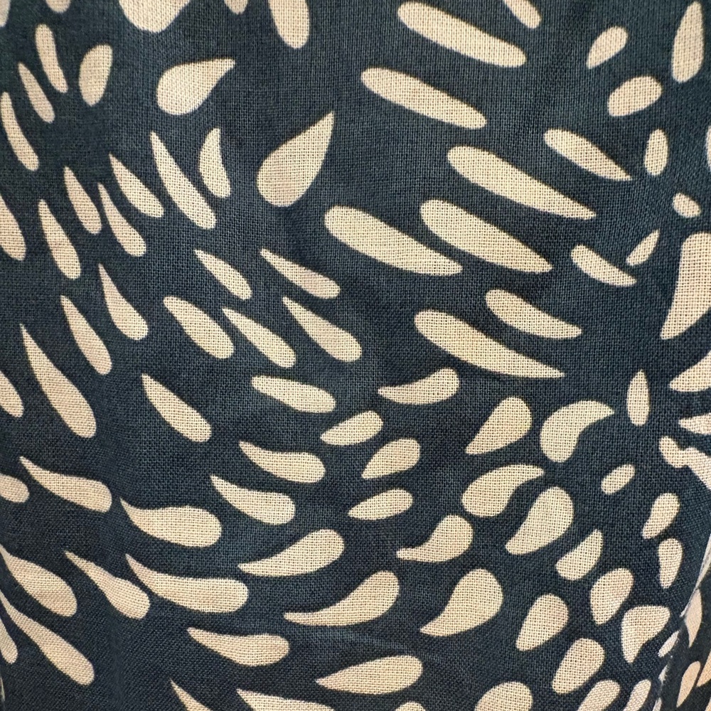 O.P.T. River Midi Dress Green Abstract Paisley Women’s Large - Picture 6 of 11